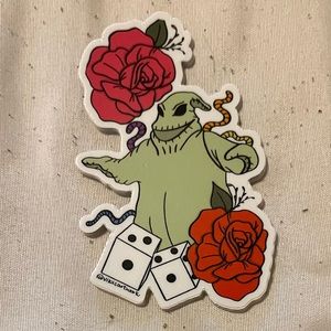 🎁Disney Nightmare Before Christmas Oogie Boogie Halloween Flower Sticker